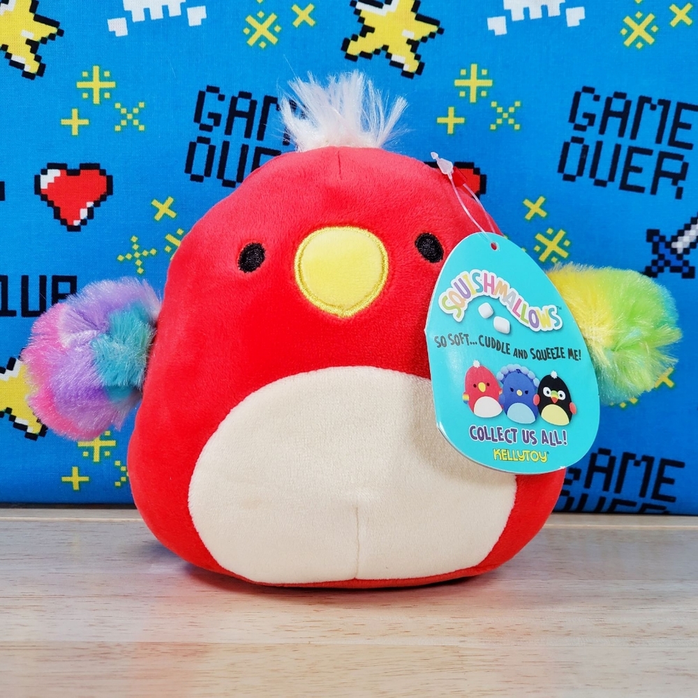 Squishmallow Paco the Red Parrot 5" UltraSoft Stuffed Animal Plush Toy NWT
